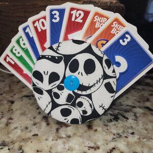 Hand Crafted Nightmare Before Christmas Faces Of Jack Card Game Holder Cardboard